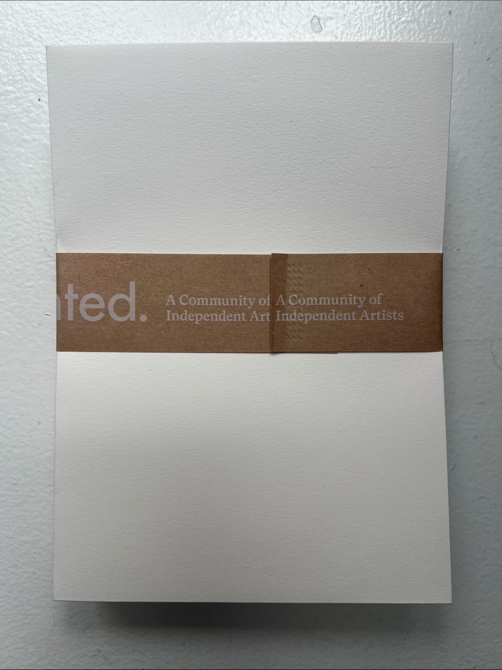 Minted white envelopes